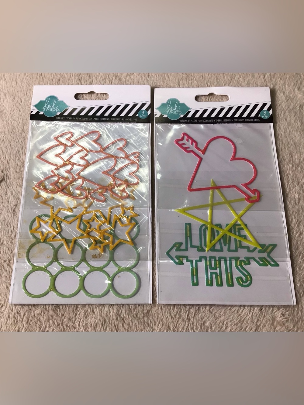 Outline stickers